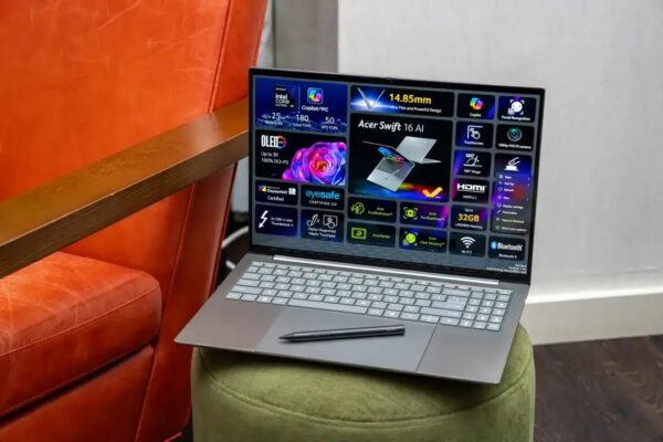 Acer представила ноутбук Swift 16 AI с огромным тактильным трекпадом с поддержкой стилуса