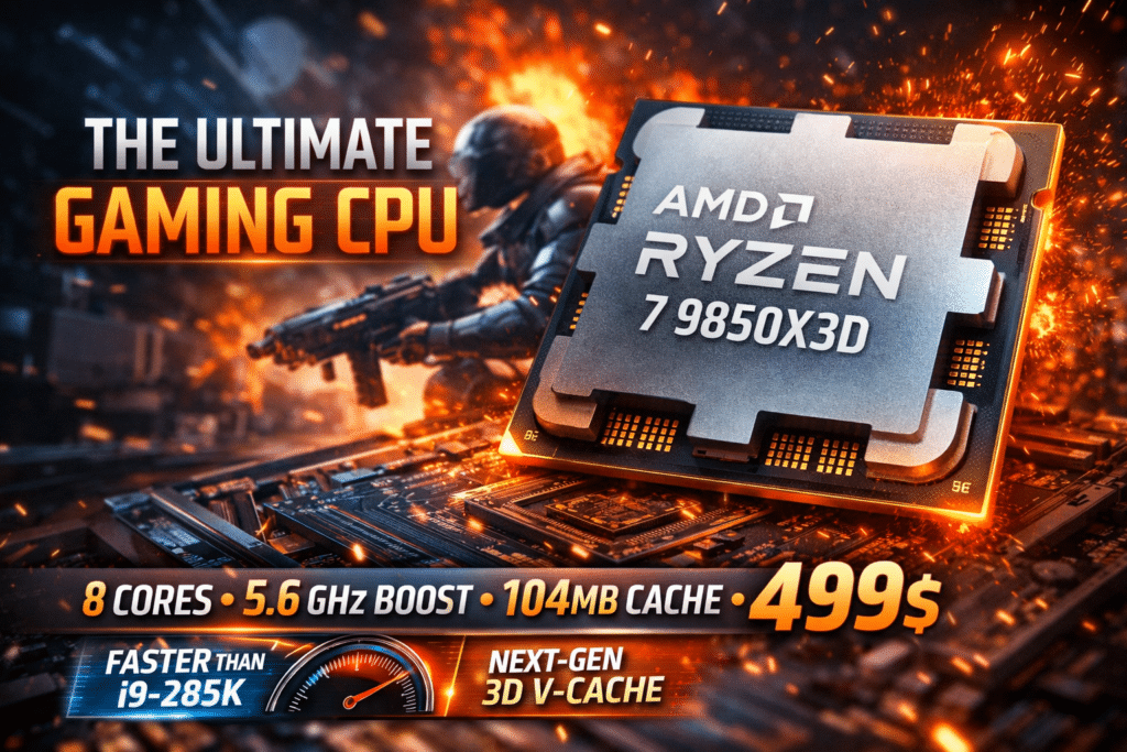 AMD выпускает Ryzen 7 9850X3D — самый мощный игровой процессор за всю историю по цене 499 долларов