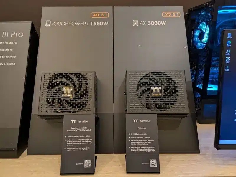 Thermaltake представила блоки питания мощностью до 3000 Вт и модели со сменными разъемами
