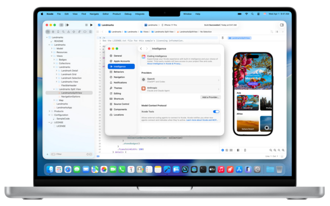 В Xcode 26.3 представлена ​​модель контекстного протокола и встроенная поддержка автономных агентов искусственного интеллекта Claude и OpenAI.