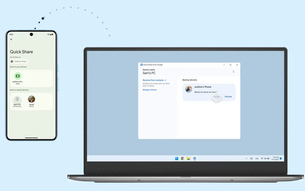 Google подтверждает расширение совместимости Quick Share с AirDrop на все смартфоны Android в 2026 году