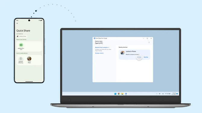 Google подтверждает расширение совместимости Quick Share с AirDrop на все смартфоны Android в 2026 году