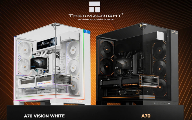 Thermalright дебютирует на польском рынке корпусов для ПК, представляя просторную стеклянную модель A70 во многих вариантах.