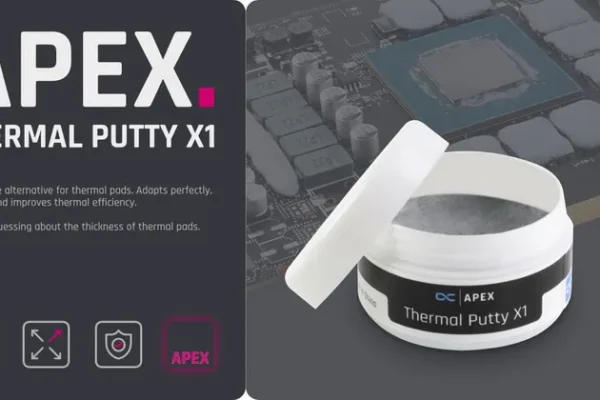 Alphacool представила жидкие термопрокладки Apex Thermal Putty X1