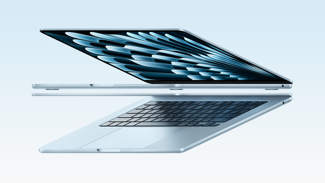 Премьера MacBook Air с чипом Apple M5. Лучшая производительность с твердотельным накопителем объемом не менее 512 ГБ, Wi-Fi 7 и Thunderbolt 4.