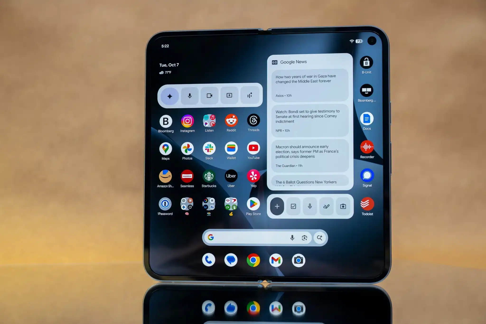 Интерфейс складного iPhone будет напоминать iPad
