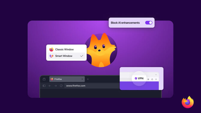 Firefox с новым талисманом, бесплатным VPN и Smart Window. Проверьте предстоящие изменения в этом веб-браузере