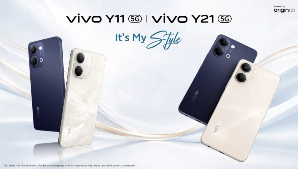 Vivo представила 5G-смартфоны Y21 и Y11 с батареями емкостью 6500 мАч и экранами 120 Гц