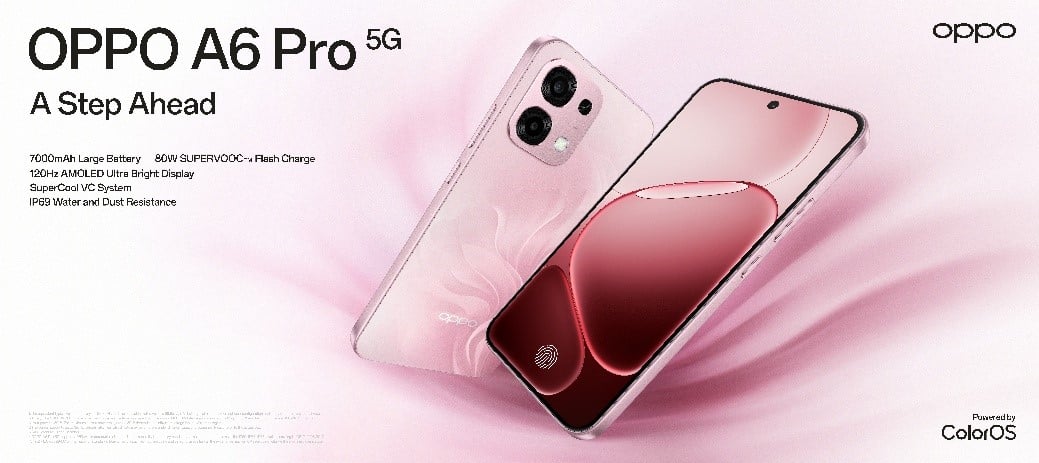 OPPO A6 Pro 5G оснащен аккумулятором емкостью 7000 мАч и отличается исключительной долговечностью.