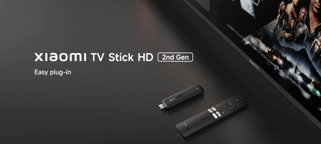 Xiaomi представила второе поколение TV Stick HD с поддержкой Google TV и AV1
