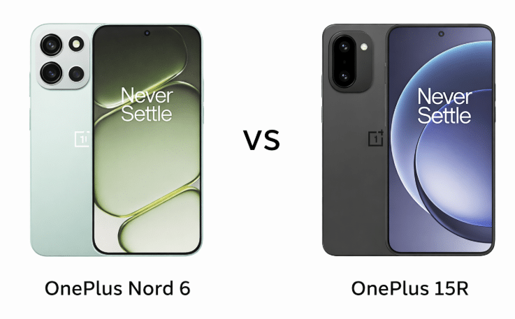 OnePlus Nord 6 против OnePlus 15R: сравнение производительности, времени автономной работы и камеры