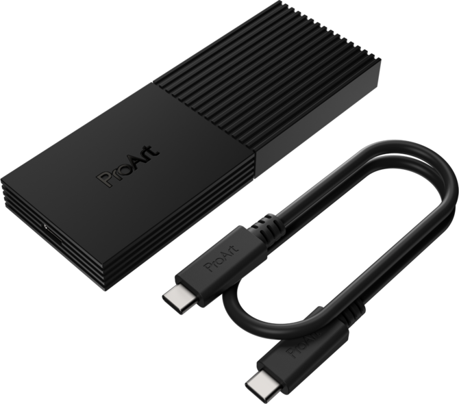 ASUS ProArt PA40SU — стильный чехол для SSD-носителей с USB4 и активным охлаждением. Вариант для форматов 2230 и 2280.