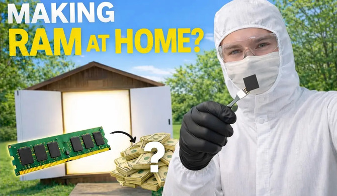 Компания Dr.Semiconductor построила рабочие ячейки DRAM в домашней чистой комнате. Этот эксперимент трудно игнорировать